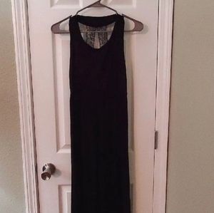 Pinkblush Small Black Lace Racerback Maxi Dress
